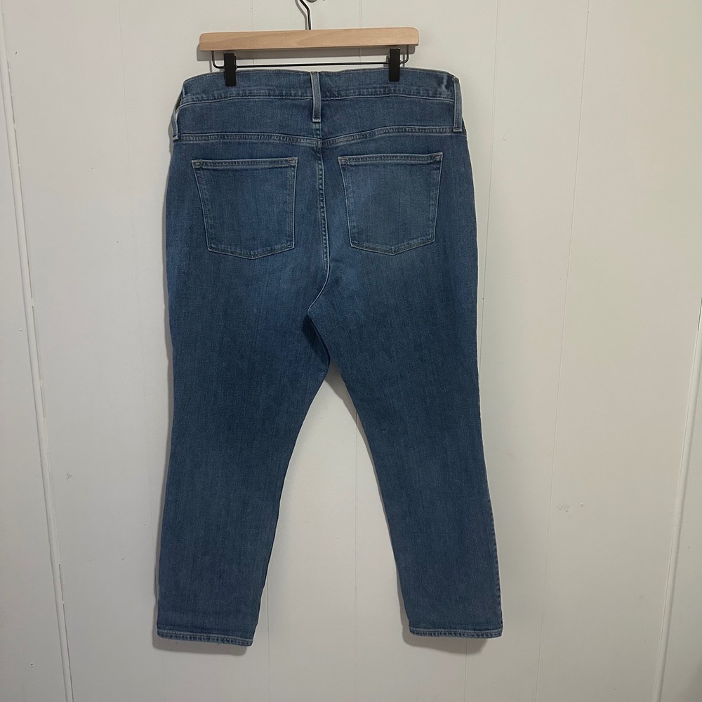 J Crew Slim boyfriend blue denim jeans women's size 33 - Picture 2 of 10
